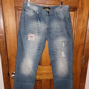 *SOLD* Maxi Milian Distressed Denim Jeans, size 34/32
